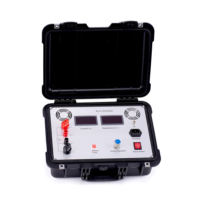 Portable Micro Ohm Meter Digital Contact Loop Resistance Adjustable Output 2000W