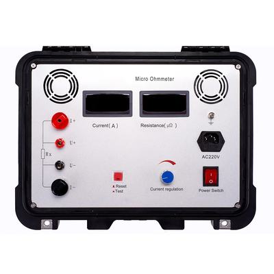 Portable Micro Ohm Meter Digital Contact Loop Resistance Adjustable Output 2000W