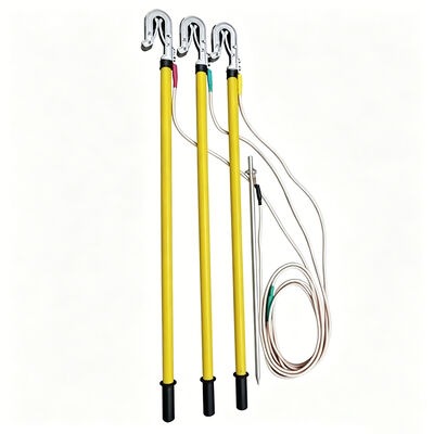 High Voltage Epoxy Rod Grounding Set With Good Insulation Copper Aluminum Clamp