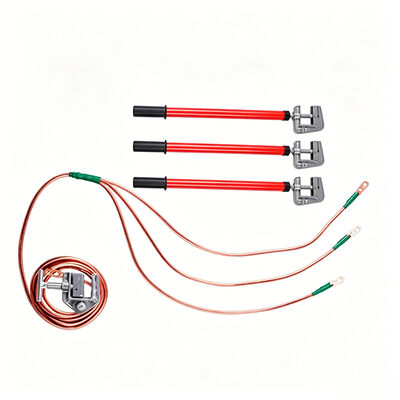 High Voltage Epoxy Rod Grounding Set With Good Insulation Copper Aluminum Clamp