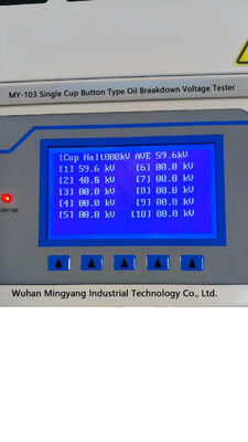 MY-103 Single Cup Button Type 80kV Automatic Transformer Insulating Oil BDV Tester