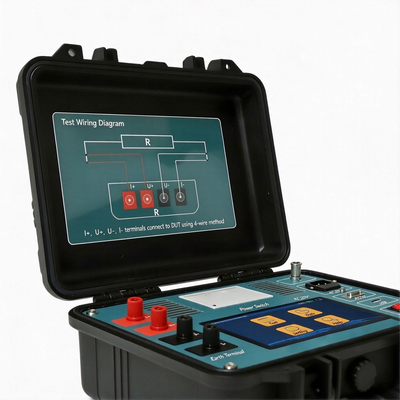 10A Transformer Winding Resistance Tester, Portable DC Resistance Analyzer
