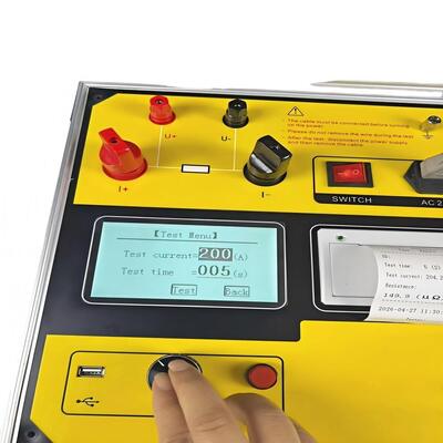 200A Loop Resistance Tester, High Voltage Circuit Breaker Contact Resistance Test Set