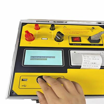 200A Micro Ohmmeter, Portable Loop Resistance Tester for Switchgear Test