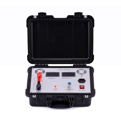 Portable Micro Ohm Meter Digital Contact Loop Resistance Adjustable Output 2000W