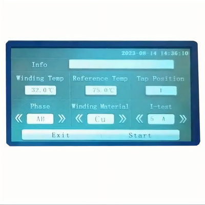 Large Screen Battery Handheld Micro Ohmmeter for Transformer Winding Resistance Testing