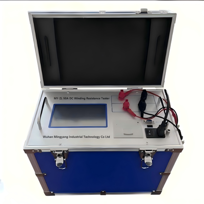 Portable Battery Powered Micro Ohmmeter Transformer Coil DC Resistance Test Instrument