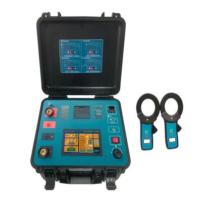 400A Portable Loop Resistance Tester, Battery Operated Contact Resistance Micro Ohmmeter
